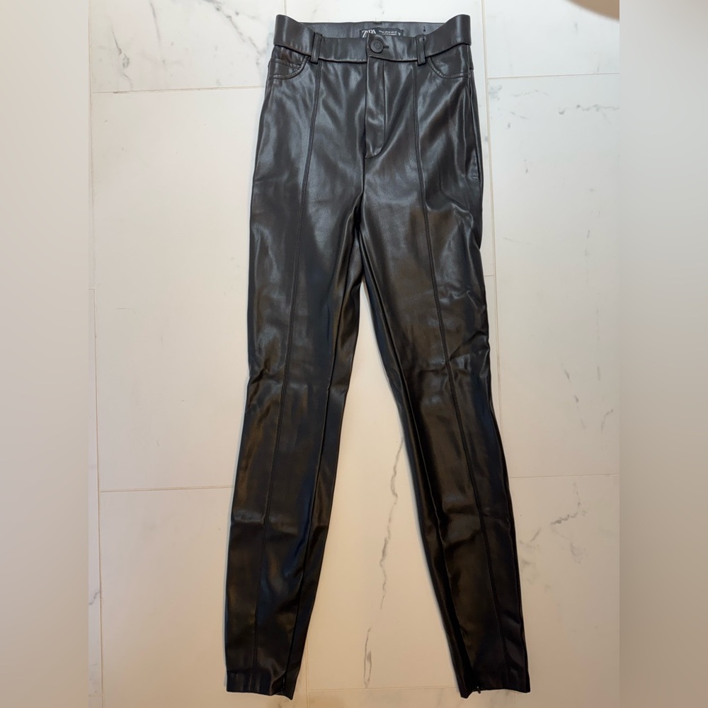 Zara Faux Leather Pants